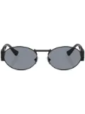 Versace Eyewear Medusa oval-frame sunglasses - Black
