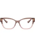 Versace Eyewear Medusa-plaque square-frame glasses - Pink