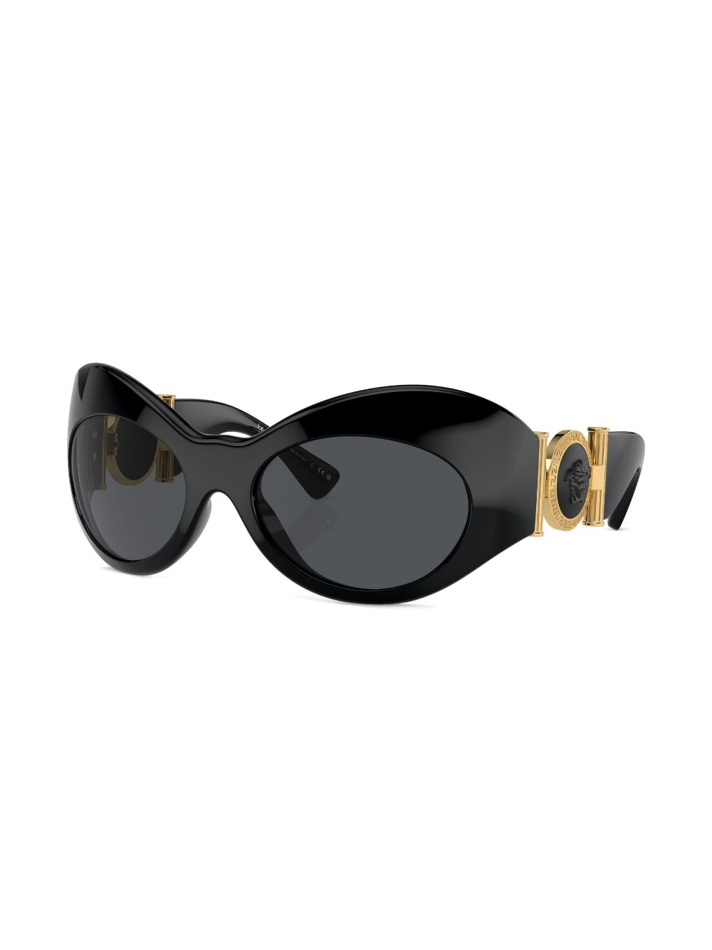 Shop Versace Cat-eye Frame Sunglasses In Black