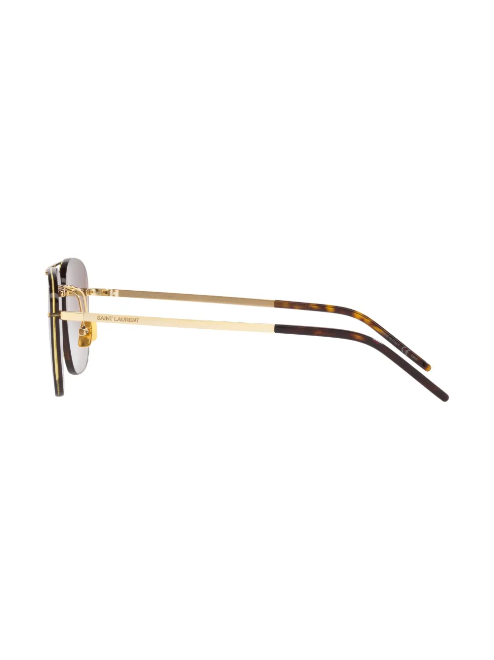 Saint Laurent Eyewear P309 zonnebril zonder montuur Goud