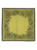 Destin Silky floral-jacquard scarf - Green