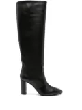 Paul Warmer Viona 90mm almond-toe boots - Black