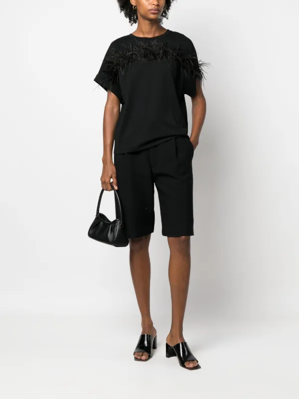 Tシャツ・カットソー TWINSET BLACK COTTON TOP TWINSET クラスプ Tシャツ | ブラック | FARFETCH JP