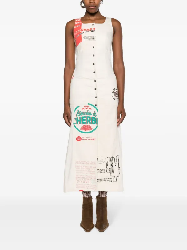 Marine Serre Regenerated Tote Bags Apron ドレス | ニュートラル