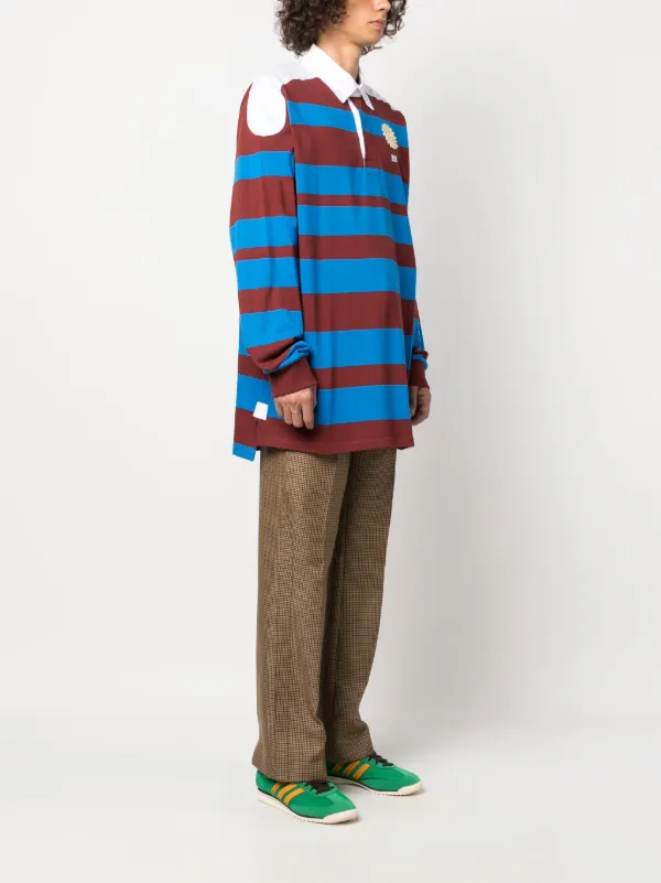 Wales Bonner City ボーダー ポロシャツ | ブルー | FARFETCH JP