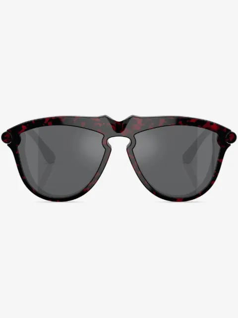Burberry Eyewear tortoiseshell-effect round-frame sunglasses