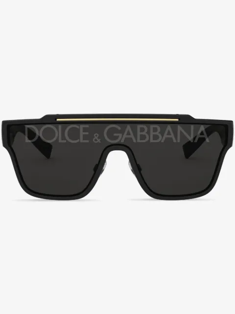 Dolce & Gabbana Eyewear logo-print square-frame sunglasses