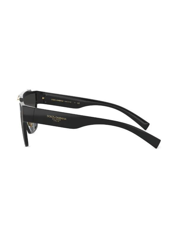 Dolce & Gabbana スクエアフレーム サングラス ユニセックス Dolce & Gabbana Eyewear スクエアフレーム サングラス