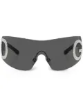 Dolce & Gabbana Eyewear Re-Edition shield-frame sunglasses - Black