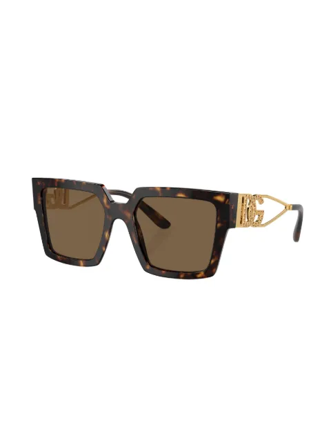 Dolce & Gabbana Eyewear tortoiseshell logo-plaque sunglasses DG4446B50273 - 1