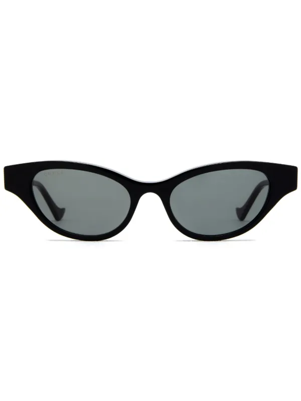GUCCI サングラス ブラック キャットアイ Gucci Eyewear キャットアイ サングラス | ブラック | FARFETCH JP