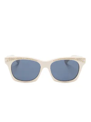 Gucci Eyewear Interlocking-G oversize-frame Sunglasses  display picture 2