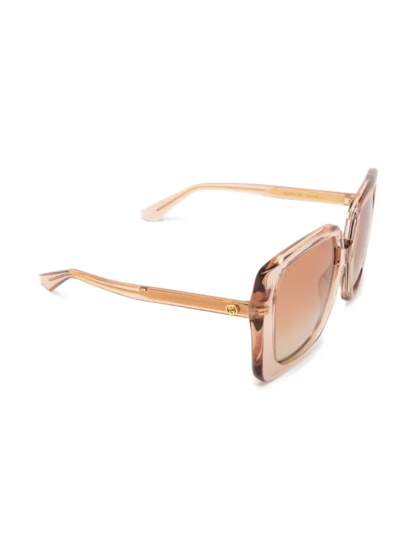 Gucci 56mm square sunglasses sales