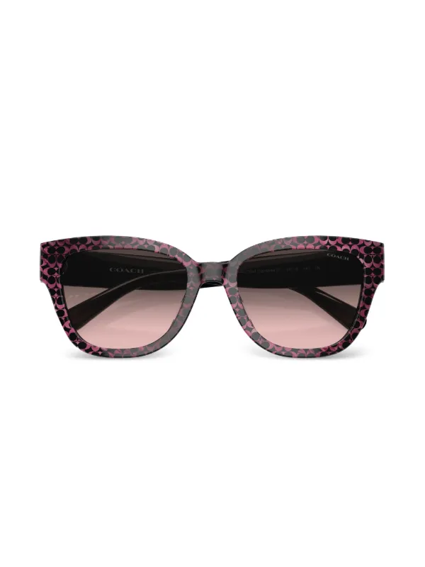 Coach monogram-pattern Sunglasses | Pink | FARFETCH display picture 2