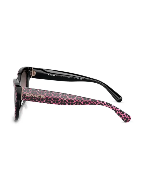 Coach monogram-pattern Sunglasses | Pink | FARFETCH display picture 1