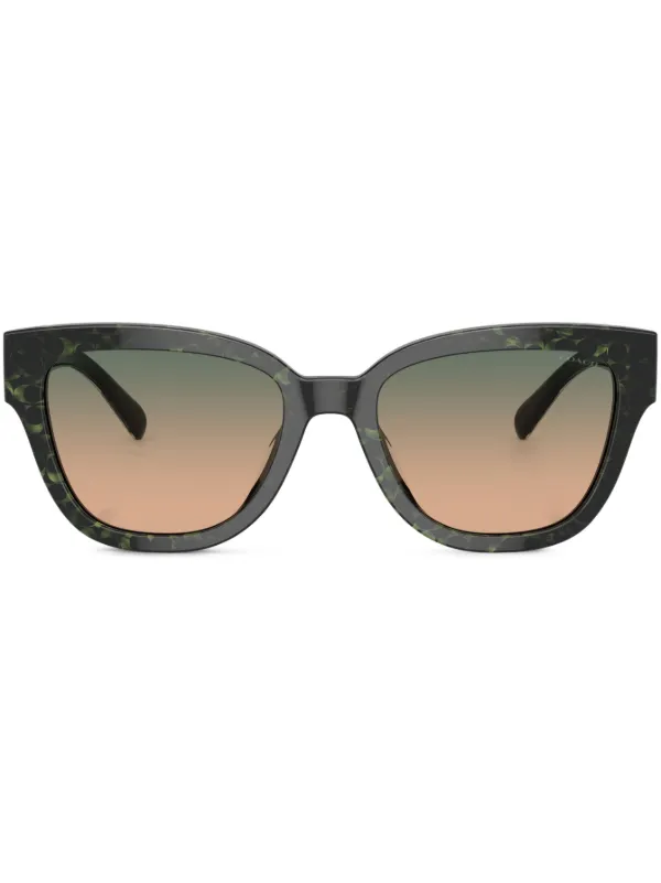 Coach monogram-pattern Sunglasses | Green | FARFETCH display picture 2