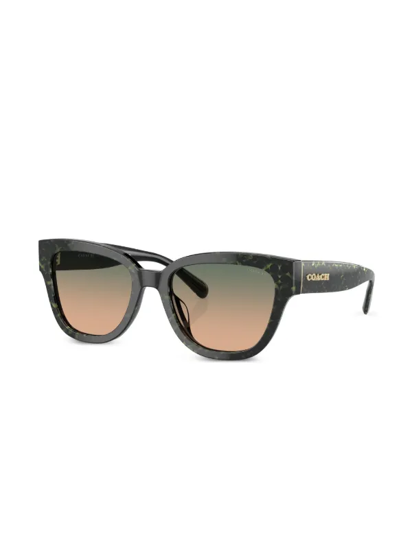 Coach monogram-pattern Sunglasses | Green | FARFETCH