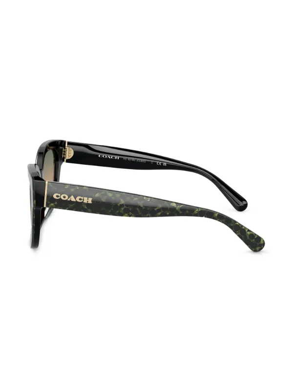 Coach Black Sunglasses with Patterned Arms COACH Sunglasses - black - Zalando main image 4