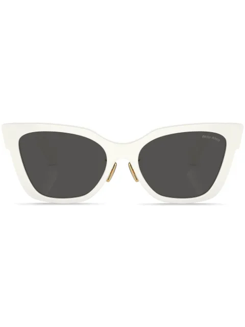 Miu Miu Eyewear logo-lettering butterfly sunglasses