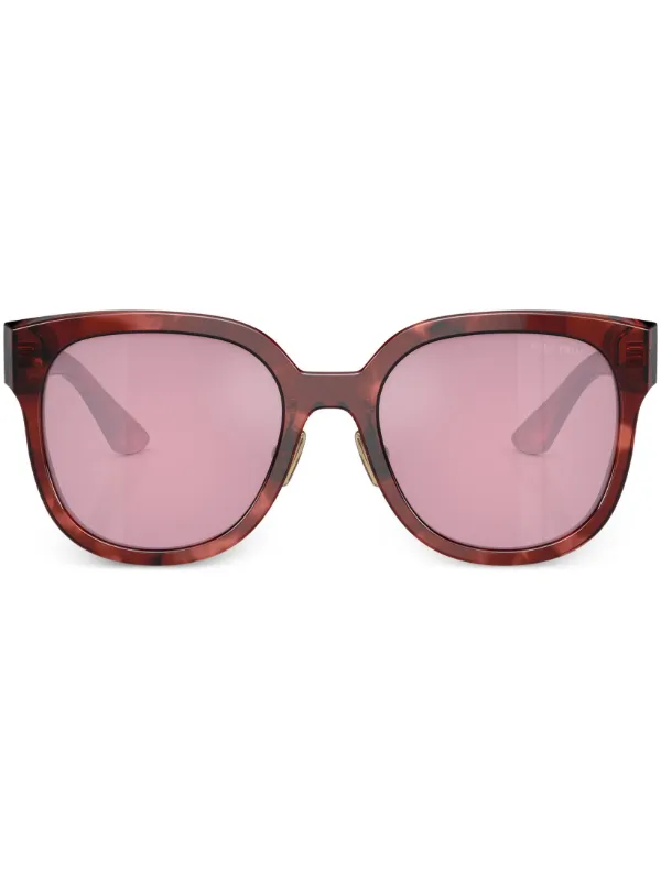 Miu Miu Dフレーム サングラス　新品 Miu Miu Eyewear Dフレーム サングラス | レッド | FARFETCH JP