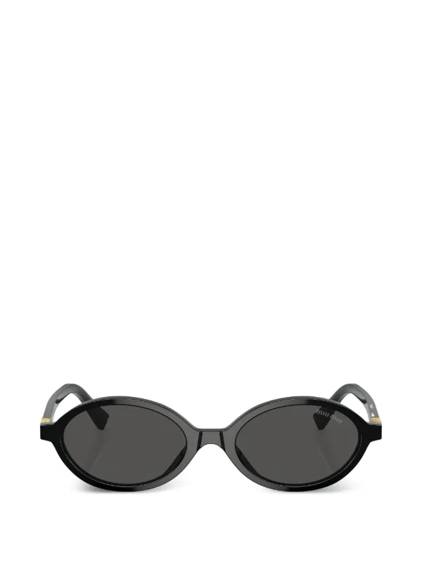 Miu Miu Eyewear ロゴ サングラス | ブラック | FARFETCH JP