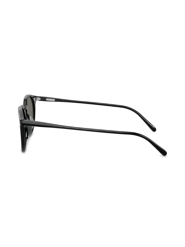 Oliver Peoples ラウンドフレーム サングラス | ブラック | FARFETCH JP