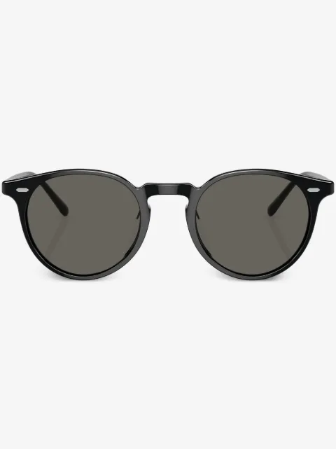 Oliver Peoples lentes de sol con armazón redonda y micas oscuras