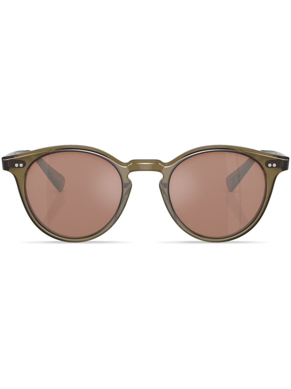 Oliver Peoples Romare Round-frame Sunglasses In Grün