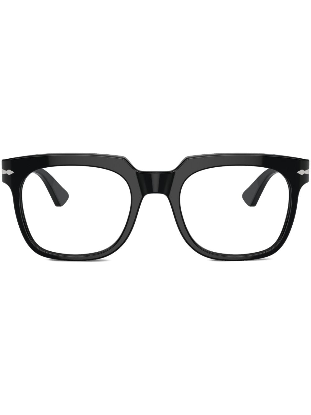Persol Square-frame Clear-lenses Glasses In Black
