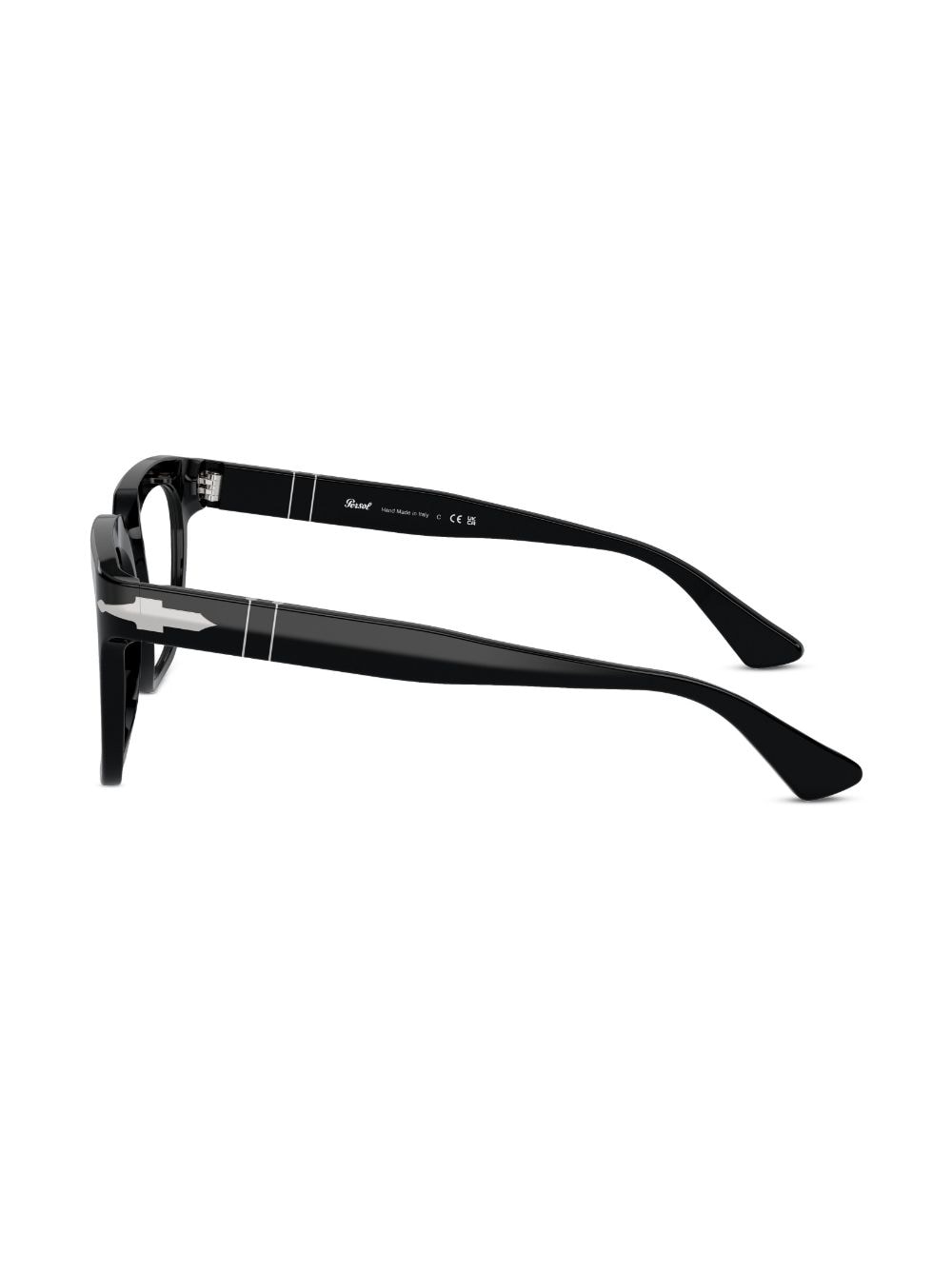 Shop Persol Square-frame Clear-lenses Glasses In Black
