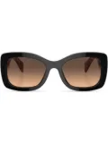 Prada Eyewear logo-lettering square sunglasses - Purple
