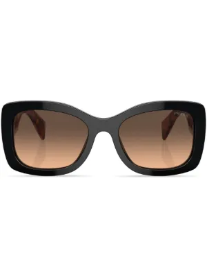 Ambush Eyewear スクエアフレーム サングラス | ブラック | FARFETCH JP