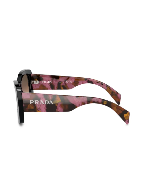Prada Eyewear logo-lettering Square Sunglasses | Purple  display picture 1