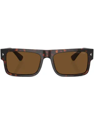 Prada Eyewear トータスシェル サングラス | ブラウン | FARFETCH JP