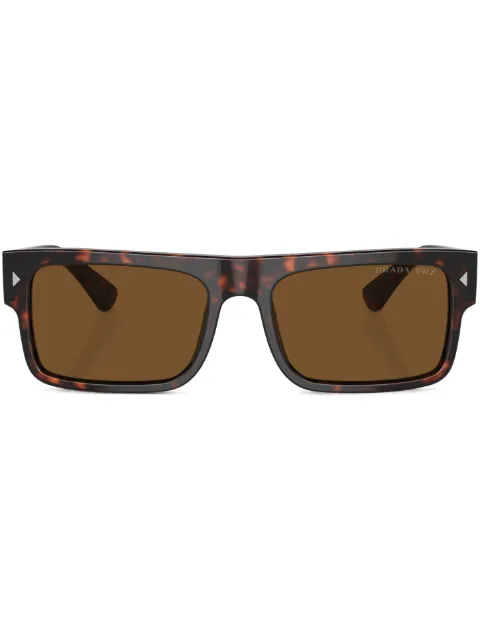 Prada Eyewear lunettes de soleil à effet écailles de tortue