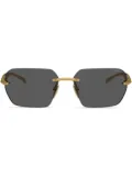 Prada Eyewear Runway frameless sunglasses - Gold