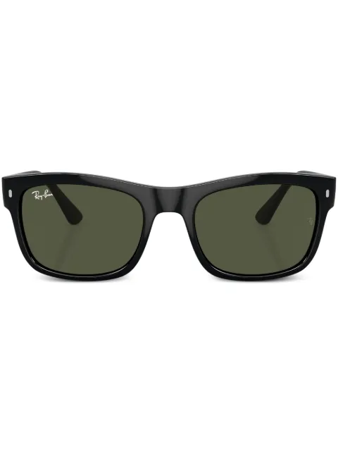Ray-Ban lentes del sol con armazón cuadrada y placa del logo 