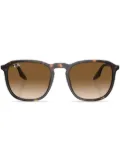 Ray-Ban logo-plaque oversize-frame sunglasses - Green