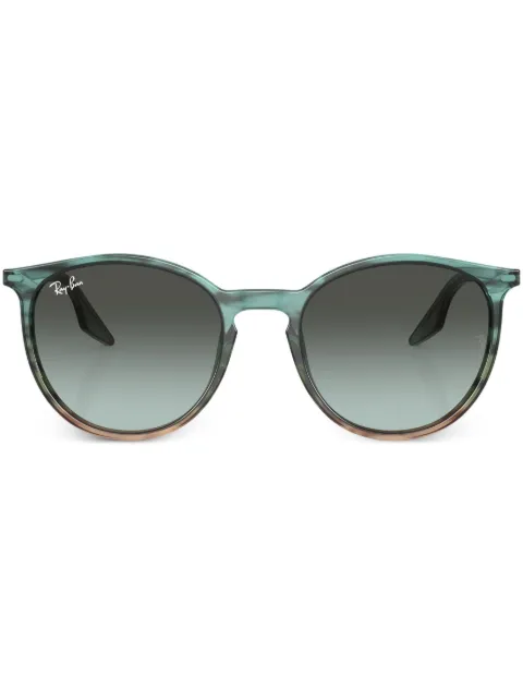 Ray-Ban lunettes de soleil rondes à plaque logo 