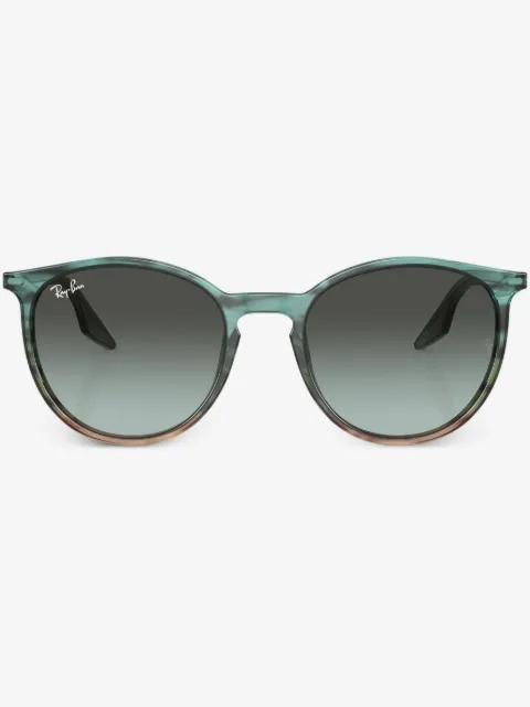 Ray-Ban lunettes de soleil rondes à plaque logo