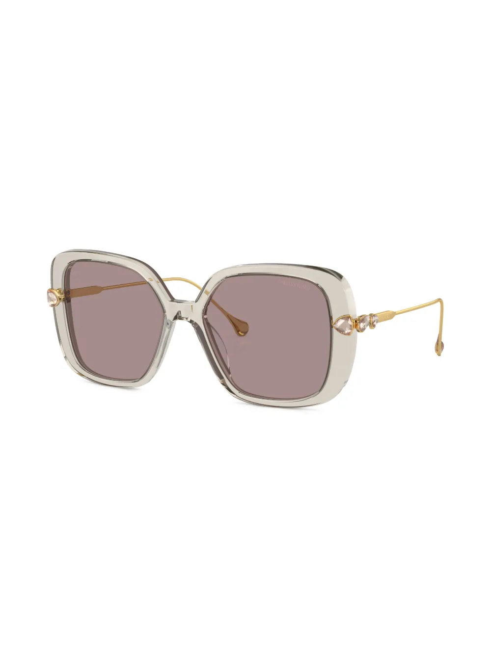 Swarovski crystal-embellished oversize-frame Sunglasses - Farfetch