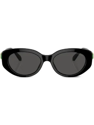 Swarovski Eyewear ビジュートリム キャットアイ サングラス