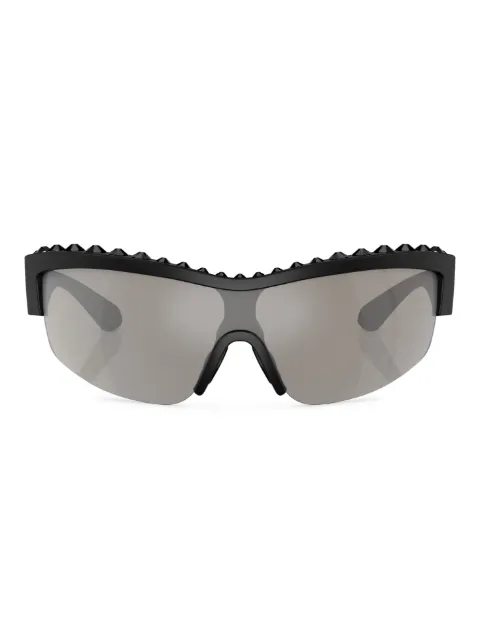 Swarovski Eyewear pavé crystal-embellished mask-frame sunglasses