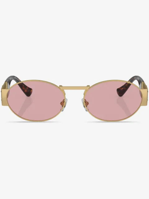 Versace Eyewear lentes de sol con armazón redonda y micas oscuras