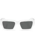 Versace Eyewear Medusa rectangle-frame sunglasses - White