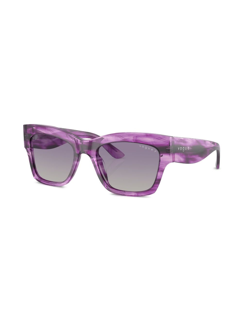 Shop Vogue Eyewear Vo5524s Rectangle-frame Sunglasses In Purple