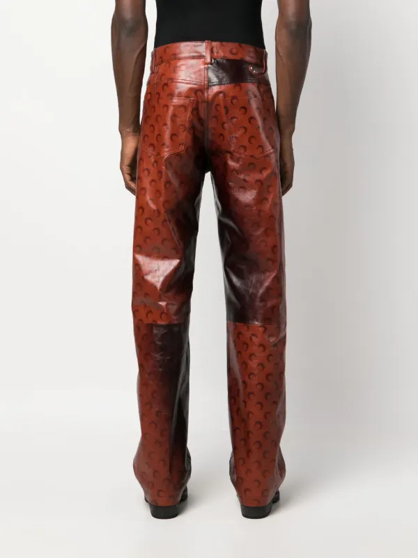 Marine Serre Pantalones Airbrushed Crafted Farfetch