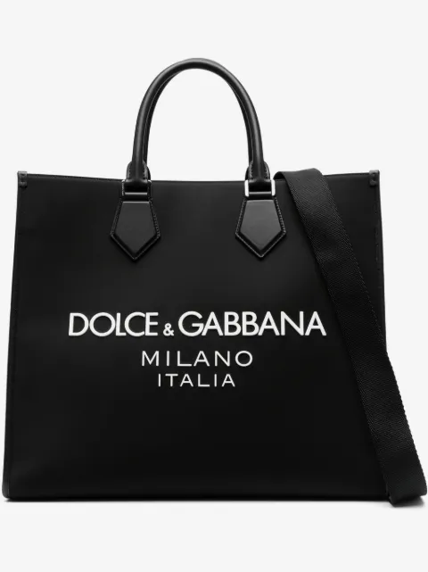 Dolce & Gabbana tote con logo en relieve