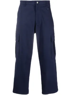 Sacai クリップベルト ワイドパンツ | ブルー | FARFETCH JP