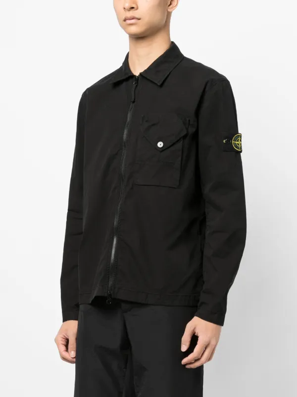 Stone Island ジップアップ オーバーシャツ - Farfetch